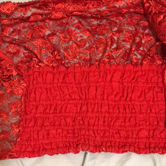 Red sequin bustier - Picture 3 of 9